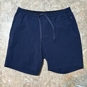 Lululemon Shorts Mens Large Blue Bowline Seersucker 8” Beach Casual M7ALFS